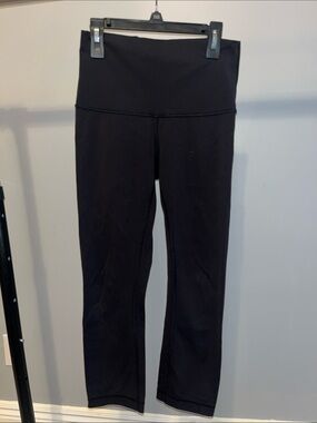 lululemon athletica Black High-Rise Leggings with Wide Waistband